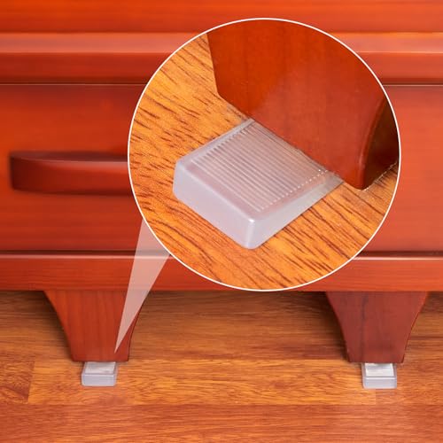Image of 6-Pack Clear Shims for Leveling Furniture & Toilet - Trimmable Hard Plastic Wedges with Non-Slip Texture, Table Stabilizers & Wobble Wedges Rubber Type Levelers for Door, Table