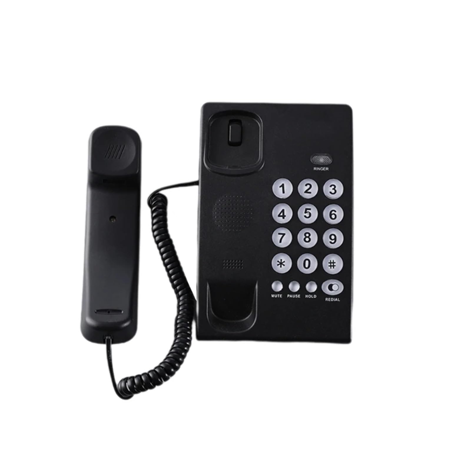 Telefon stacjonarny z kablem, telefon stacjonarny z dużymi przyciskami, telefon domowy, telefon stacjonarny do biura, łazienki hotelowej(Nero)
