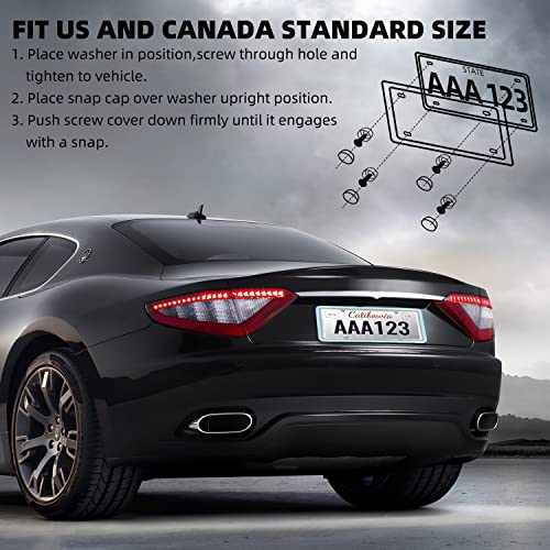 Yizhen 1Pack Silicone License Plate Frame Covers For Car Silicone License Plate Holder For Us Standard (1 Pack Red) #TOP6