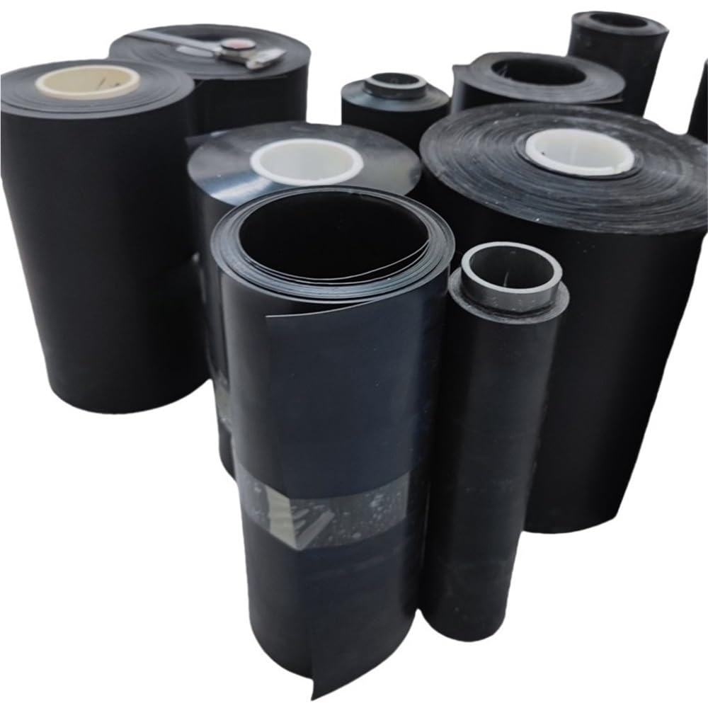 Foglio in PTFE nero ad alta resistenza alle alte temperature for stampaggio a compressione ed estrusione, lunghezza 0,5 m, 1 pz.(0.1x300x500mm)