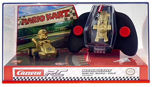 Carrera Rc Nintendo Mario Kart 2.4 Ghz Mini Collectible Radio Remote Control Toy Car Vehicle - Gold Mario #TOP3