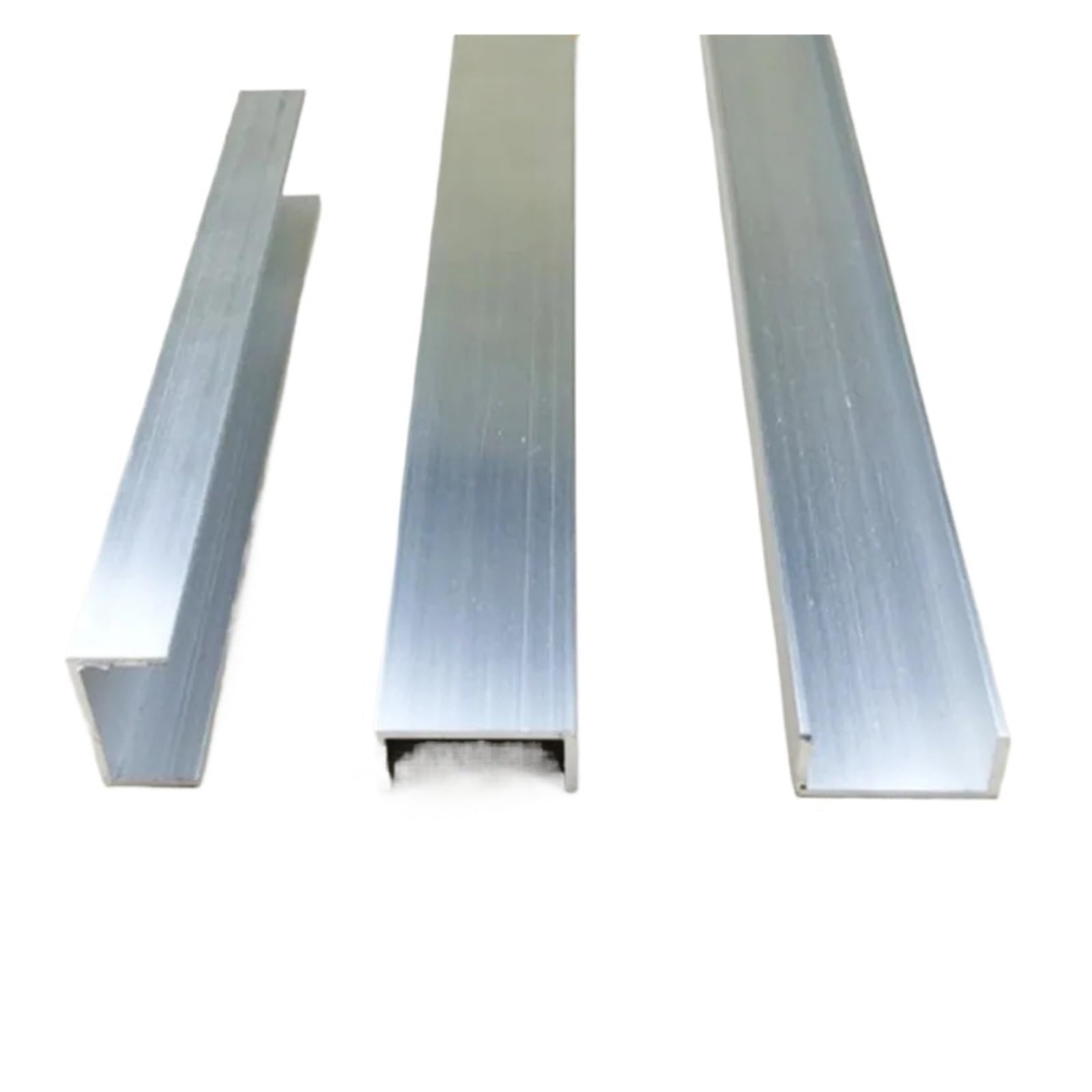 Aluminium kanał U, 2-10 sztuk, stop aluminium, szczelina w kształcie litery U, gniazdo szynowe, profil aluminiowy, szczelina na karty