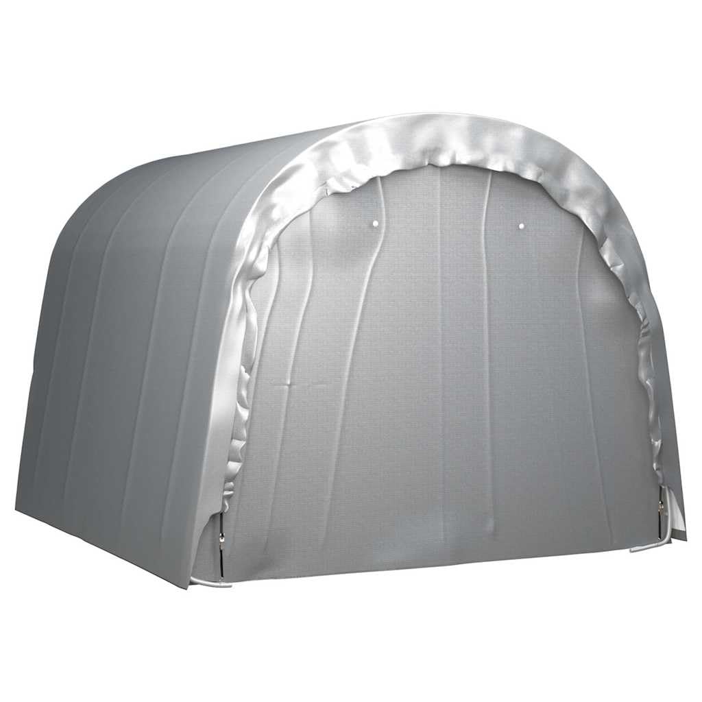 Namiot magazynowy 300 x 300 cm, stalowy, szary, z odpornego na promieniowanie UV PE, ocynkowana rama stalowa, ochrona przed warunkami atmosferycznymi, praktyczne schronienie do domku