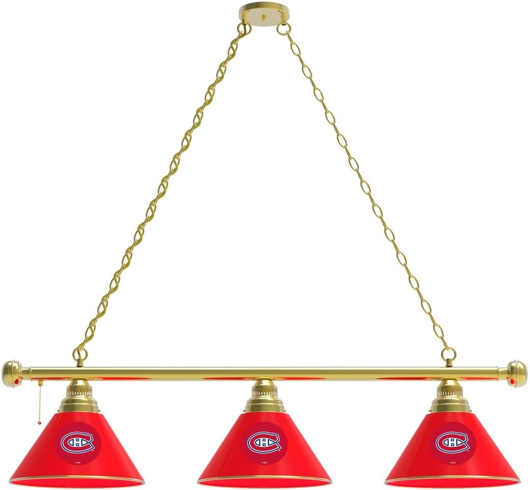 HBS Montreal Canadiens 3 Shade Billiard Light by The Holland Bar Stool Co.