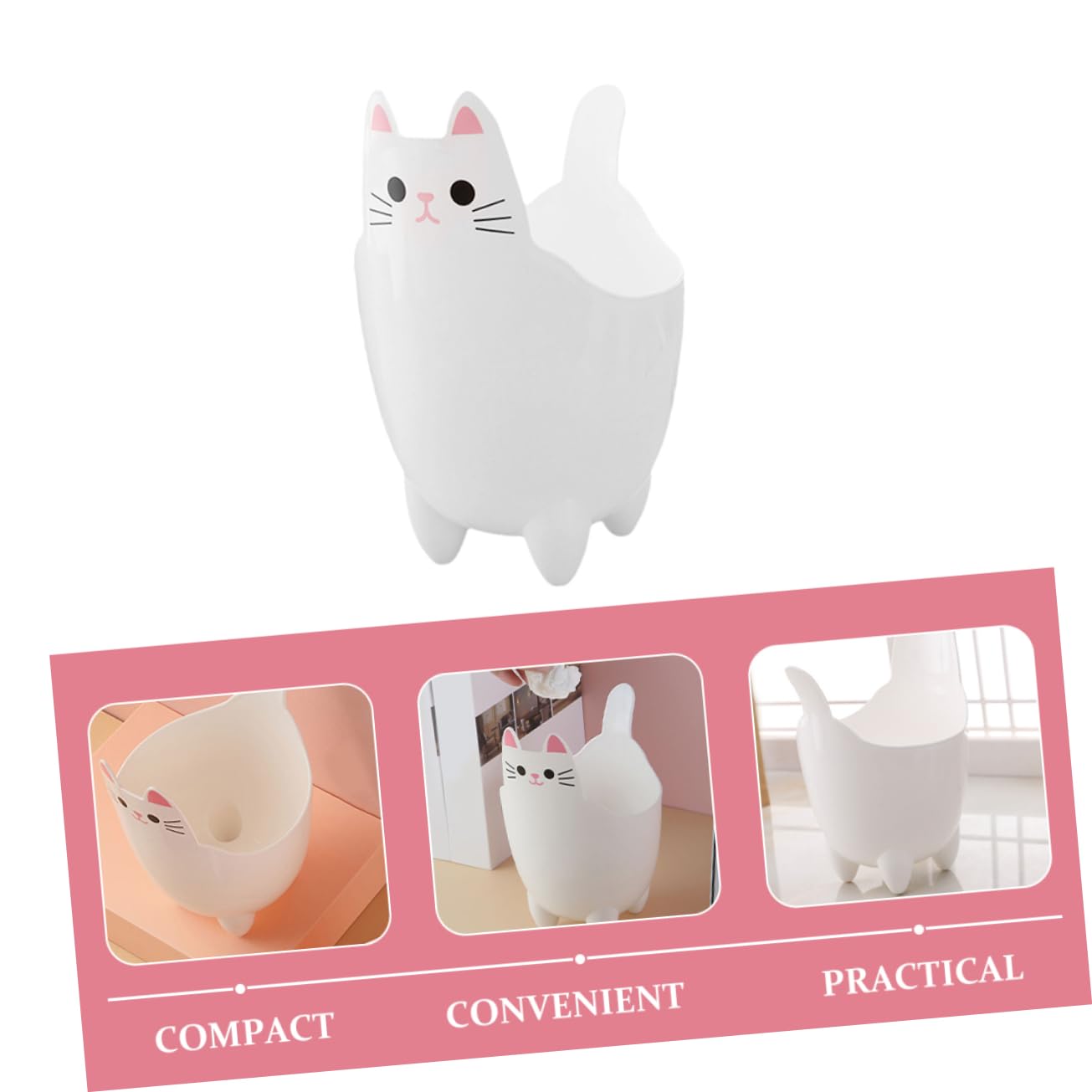 2 Stücke Katze Müll Dosen Desktop Abfall Eimer Mini Mülleimer Für Schreibtisch Büro Küche Nachttisch Deckel