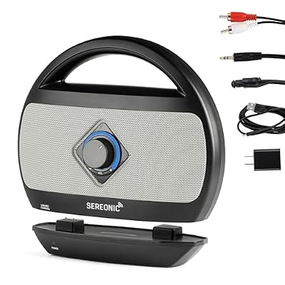 Portable Wireless TV Speakers for Smart TV - Ideal for TV Watching Without The Blaring Volume - Wireless Speakers Designed for Hard of Hearing and Seniors Compatible with TV Streaming Audio