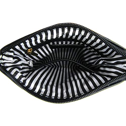 Solene Women's Faux Leather Organizer Multi Zipper Pockets Handbag With Detachable Wristlet Crossbody Bag-Wu002(Royal Blue) #TOP4