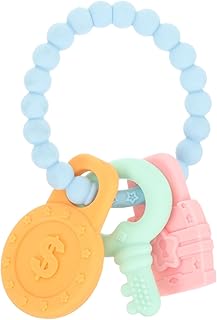 Beavorty Mordedor Para Novos Presentes Para Os Pais Mordedor Novos Presentes Para Os Pais Mordedor Molar Mordedor De Silicone Chave De Dentição Fervível Pulseira De Sílica Gel