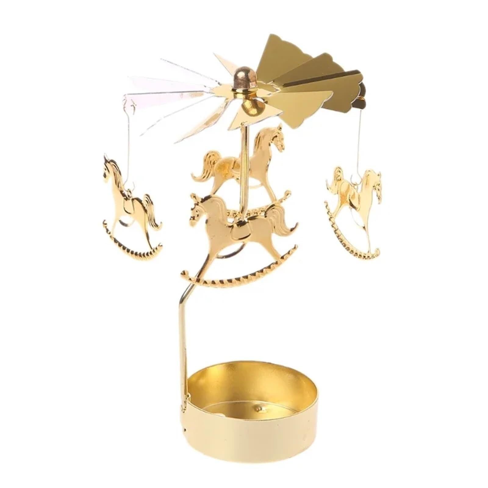 Candle Holders 1pc Metal Hot Rotating Christmas Dinner Party Wedding Decoration(Style2)