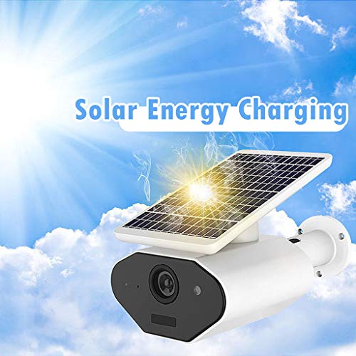 Nesee Wireless Rechargeable Battery-Powered Solar Security Camera for Outdoor Home Surveillance, 1080p HD
