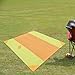 Gralara Picnic Mat Camping Blanket Waterproof Folding Storage Outdoor Picnic Blanket Beach Mat for BBQ Sporting Events Travel Hiking, Orange Yellow