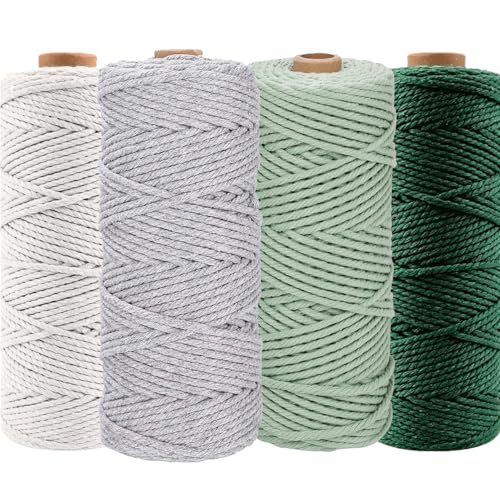 Cuerda de Algodón 5Mm Colores Marca Cerkkapo