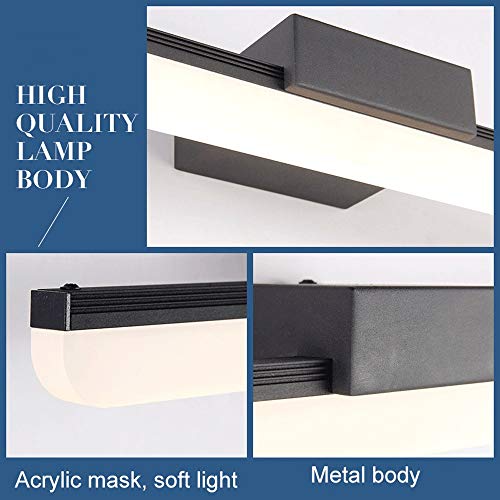 Lámpara de pared LED frontal de aluminio anodizado para tocador 7