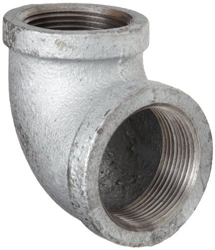 Anvil 1 in. FPT x 3/4 in. Dia. FPT Galvanized Malleable Iron Elbow