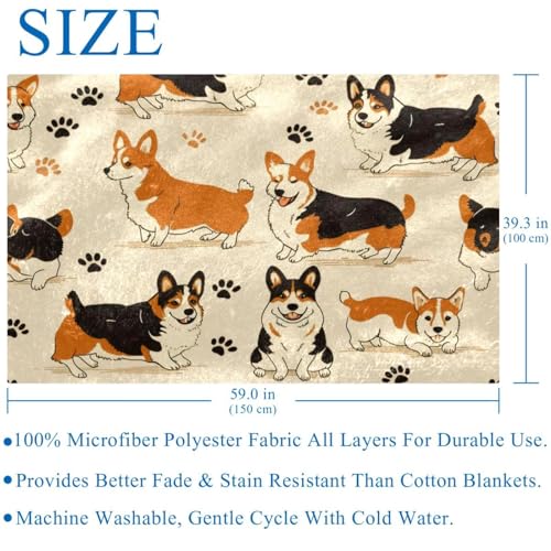Couverture Corgi : le plaid doux idéal à offrir pour le canapé