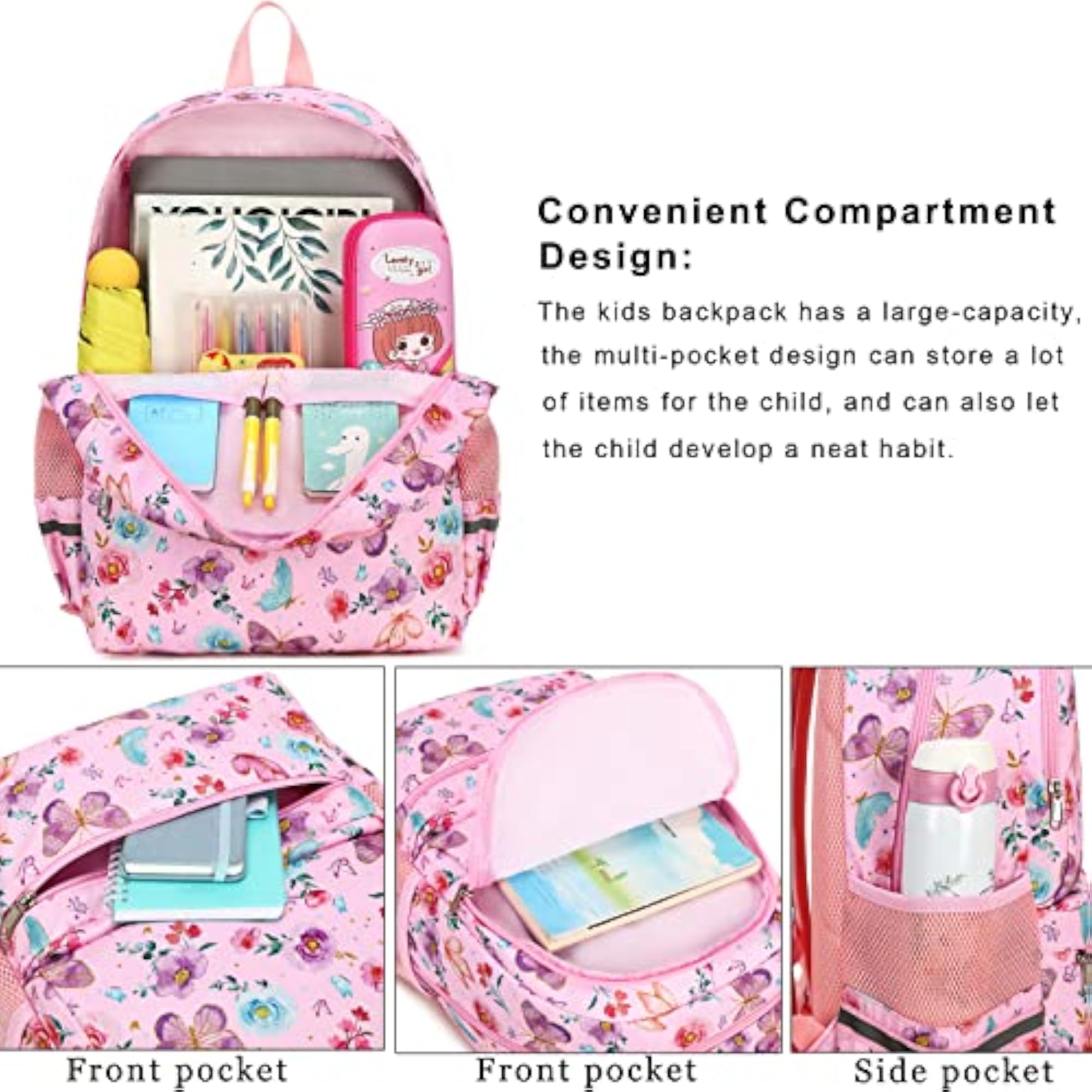 Kids School Backpack for Girls and Boys, Everyday Use