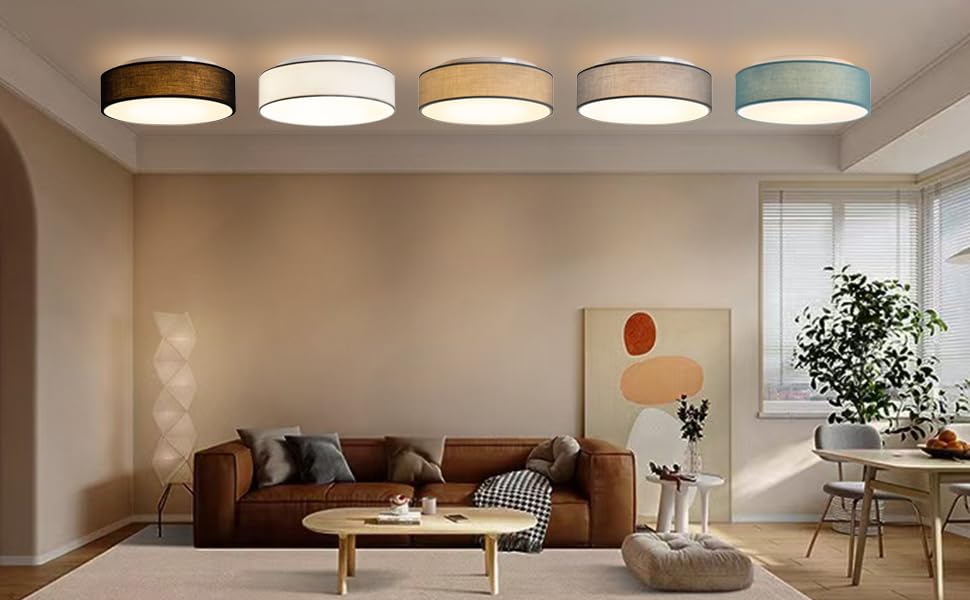 Hofstein Deckenleuchte 3-flammig – Braun, Rund, Modern Für Wohnzimmer, Küche & Flur
