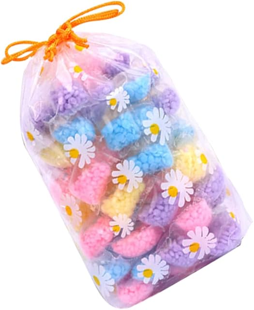Artibetter 50pcs 6g Independent Package in- Wash Scent Booster Crystals Laundry Freshener Beads Fragrance Beads with Storage Bag ( Assorted Color )