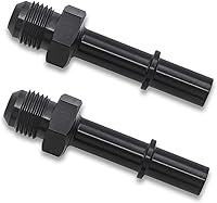 Vista 1 de Pack-1 Adaptador de línea de combustible, 6AN macho a 3/8 pulgadas, SAE de desconexión rápida macho EFI, adaptador de montaje de manguera