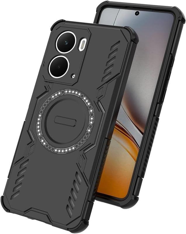 Image of SkyTree Ultra Shockproof Back Cover Shockproof with AirBag Corners, Heat Dissipation, TPU+PC Hybrid Cover for Realme P3 5G