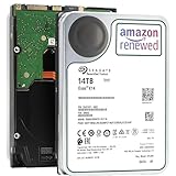 【整備済み品】ST Exos X14 14TB HDD 3.5インチ 7200RPM SATA 6Gb/s 256MB キャッシュ 監視システム対応 エンタープライズハードディスク 高耐久性 データセンター向け 2年保証(ST14000NM0018)