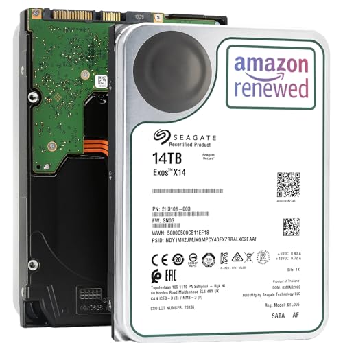 Amazon | 【整備済み品】ST Exos X14 14TB HDD 3.5インチ 7200RPM SATA