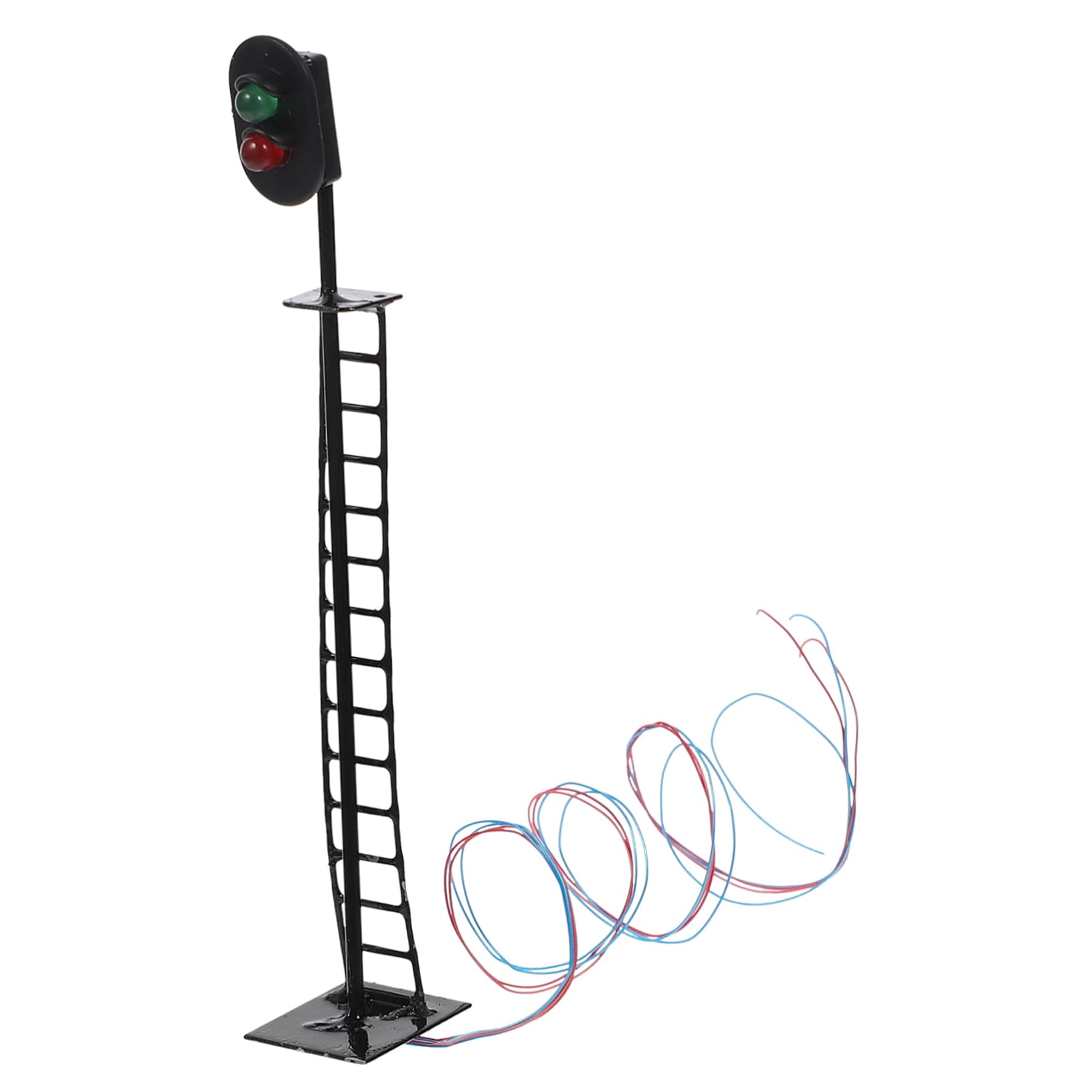 CORHAD Realistic Mini Signal Lamp Model for Model Railroads Durable Construction for DIY Micro Landscapes Sand Table Accessories Lightweight Space Saving