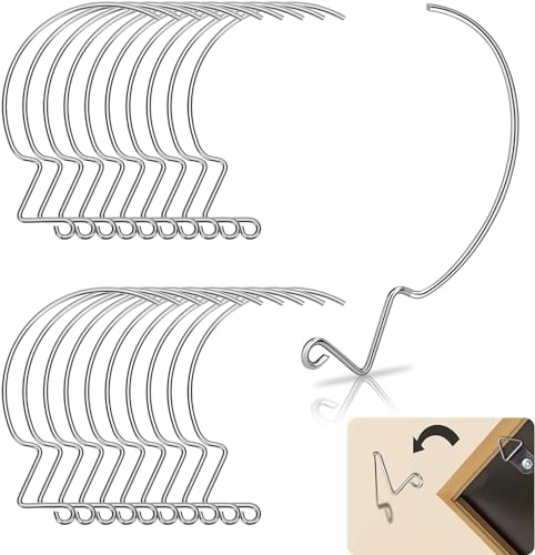 Image of 20Pcs Picture Hanger Hooks Super Hooks for Hanging Drywall Picture Hanging Hooks Heavy Duty Wall Hooks for Hanging Pictures, Photos, Frames, Planters, Art, Clock