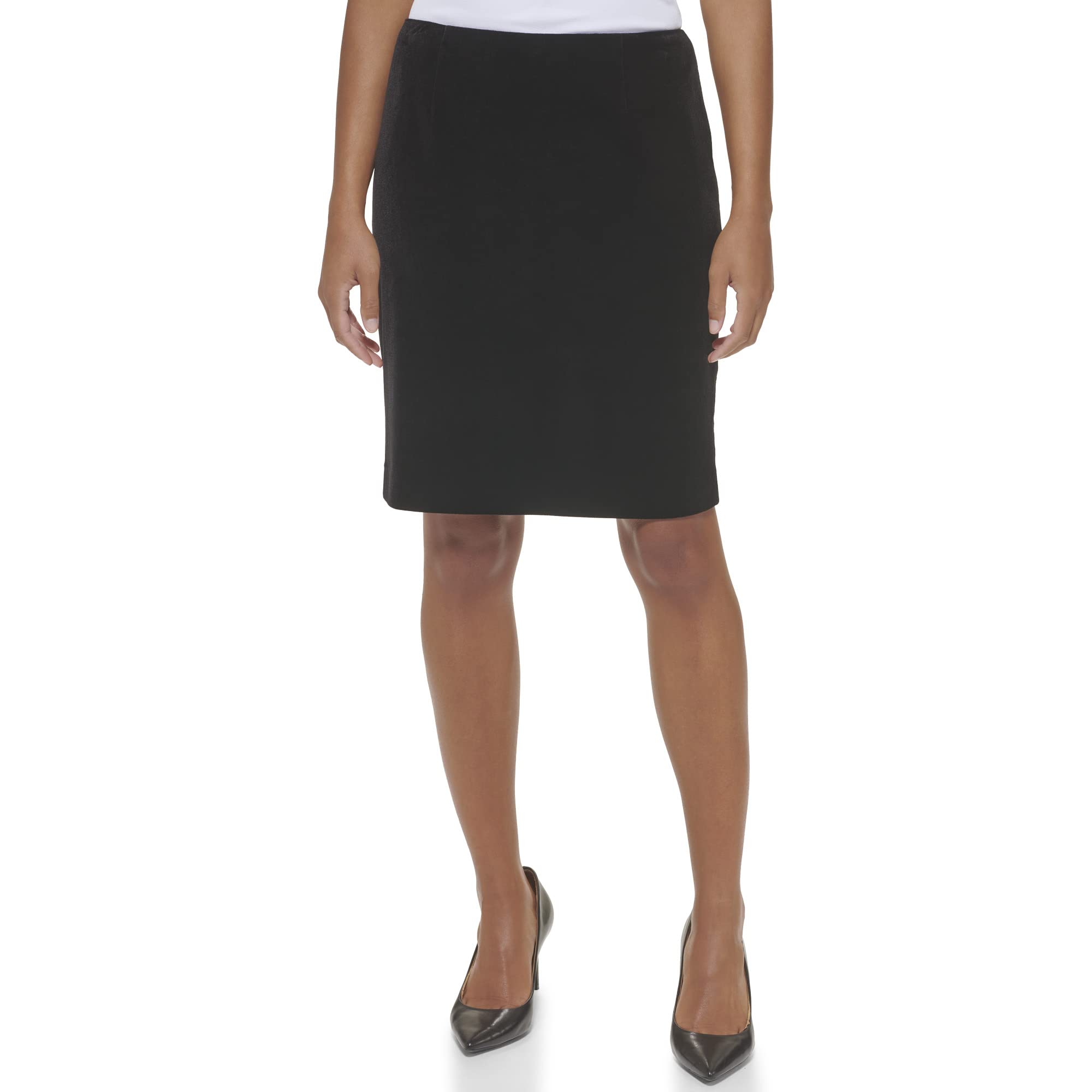 Calvin Klein Straight Lux Suit Skirt (Regular and Plus Size) Falda para Mujer