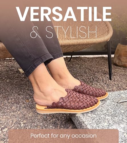 Image of Macarena Collection Womens Shoes Leather Sandals for Women | Huarache Handmade Mexican Sandals | Comfortable & Stylish Womens Sandals Panal