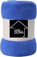 Cobertor Casal Manta Microfibra Fleece (Azul)