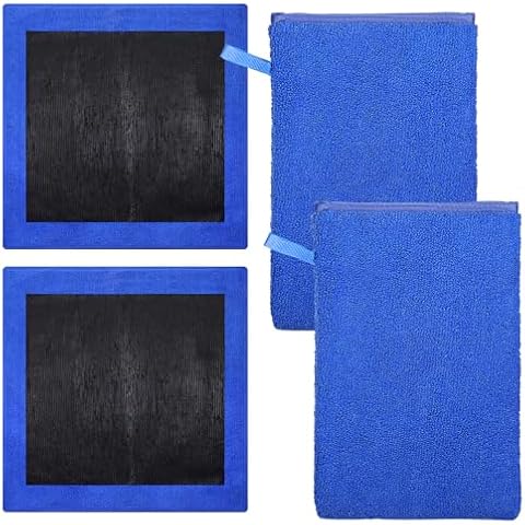 MAQUITA 4 Pack Clay Mitt, Clay Bar Mitt for Car Detailing, Medium Grade Auto Magic Wash Mitt, Scratch-Free and Paint Safe, for Cleaning Polishing Detailing Cars Paint, Glass, Wheels Cover