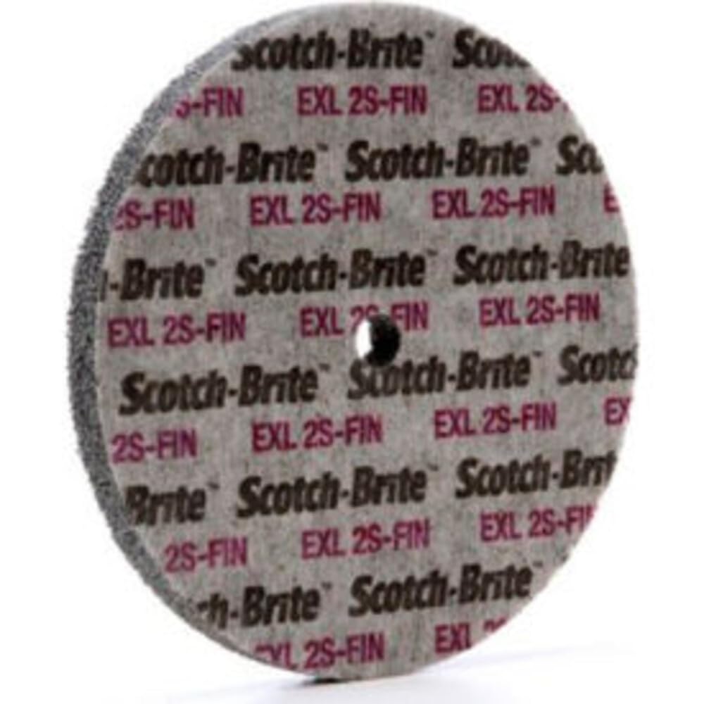 3M Scotch-Brite XL-UW Unitized Silicon Carbide Soft Deburring Wheel - Fine Grade - Arbor Attachment - 6 in Diameter - 1/2 in Center Hole - 1/2 in Thickness - 13719 [Price is per Wheel]-image-9