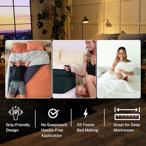 The LAD Collective 3.0 Nevada Nights King Fitted Sheet Deep Pocket Bed Cover with EasyGrip™ Loop Straps, Durable Elastic & Temperature Regulating Fabric Premium Bed Sheets