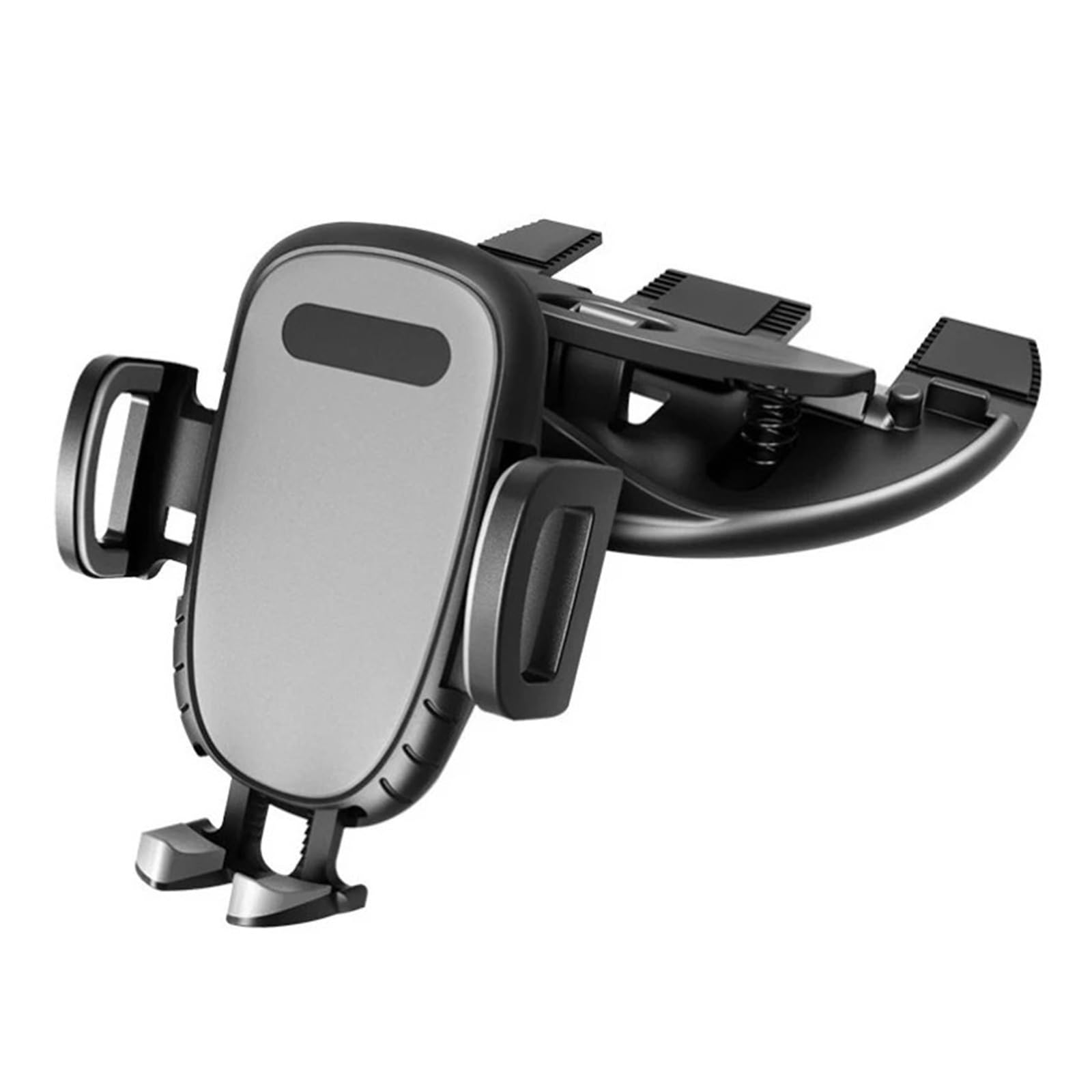 Soporte Universal para teléfono móvil con Ranura para CD, rotación de 360 ​​Grados, Soporte para móvil en Bicicleta (Gris)