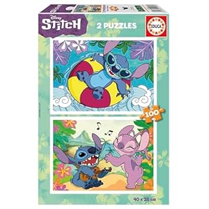 Educa Disney Stitch 100 Teile Kinderpuzzle Set
