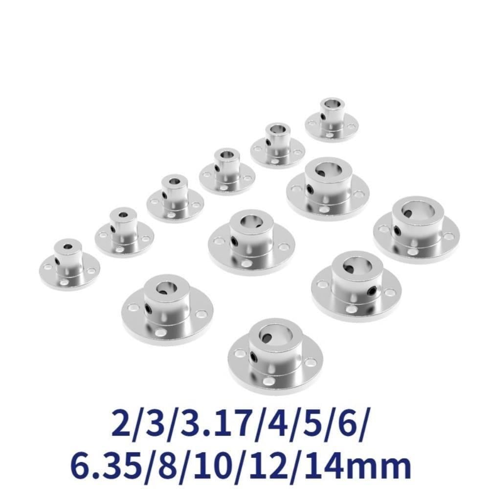 Präzise starre Kupplung for Motorwellen und Drehfutterspindeln. Wärmebehandelter Stahl, Drehmoment, einfache Installation(8mm)