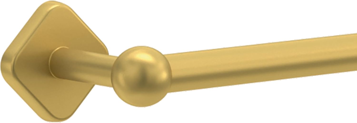 Franklin Brass Gainesville (1-Pack) 18'' Towel Rack w/ 6" Extender for Bathroom Satin Gold Towel Bar for Bathroom Wall Mounted Towel Holder Rod GNV26-SG - Image 3