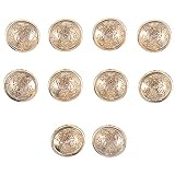 10 Stück geformter Schmuck männliches Handwerk rundes Nähen for Knopfgeschäft schwarzer Mantel und Manschettenknöpfe Jeans Jacken Jean Blazer dekorative DIY Vintage-Knöpfe Steampunk-Hemdhemden Knöpfe