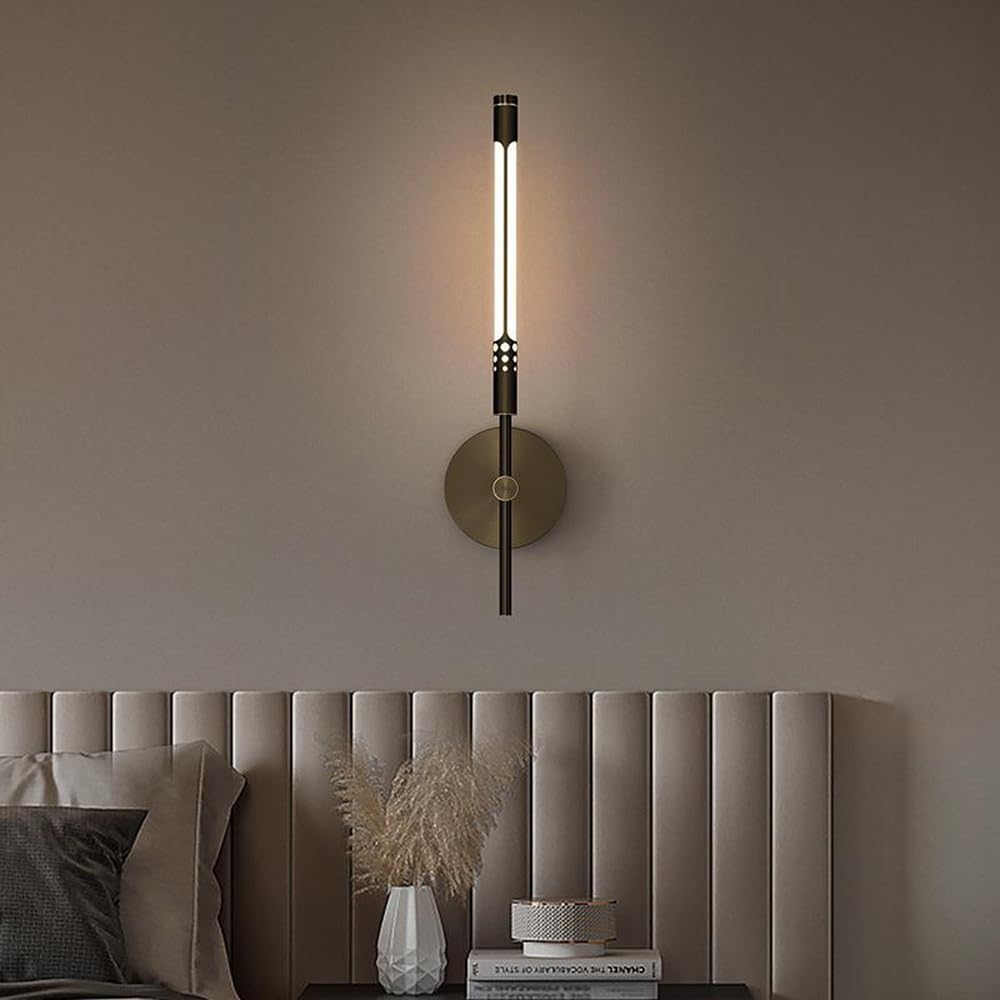 Modern Home Decoration Brushed Gold Wall Bar Light LED Up Down Wall Mounted Lamp Indoor Metal Iron Long Linear Wall Sconce Industrial Black Bathroom Vanity Fixtures for Bedroom Hallway