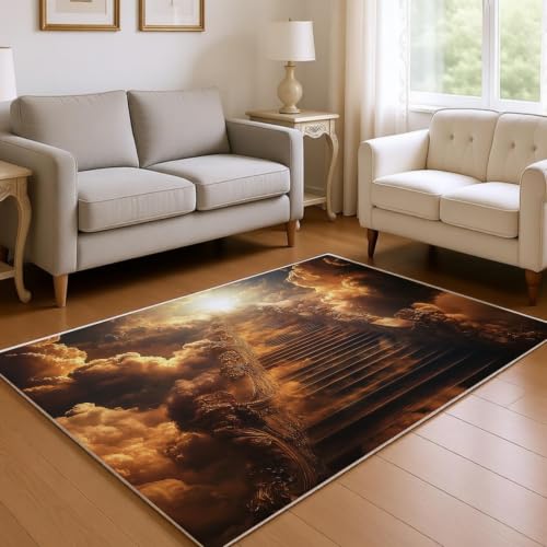 Tapis de salon antidérapant lavable pour sol glissant - 4
