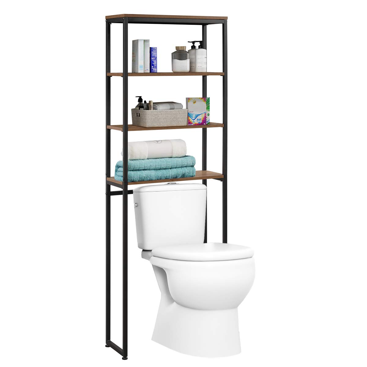 Buy Tangkula Over The Toilet Storage Rack, 70 Inch Tall Bathroom Space