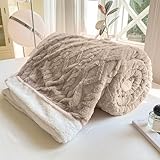 Flanell-Fleece-Überwurfdecke, wendbar, weiche Fleece-Decken, luxuriös, superweiche Plüsch-Baumwolle, Decke für Zuhause, Couch, Outdoor, Reisen
