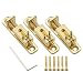 Swhmc Guitar Bridge Saddle with Spring Screws Wrench for Cigarbox Guitar Electric Guitar Replacement (3pcs)