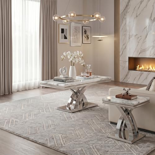 Luxury Marble Coffee Table Modern