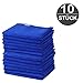 Produktbild Microfasertücher Blau 10 Stück 30 x 30 cm besonders weiche und saugstarke Reinigungstücher aus 80% Polyester und 20% Polyamid (Microfaser) für Auto, Haushalt, Garage, Glas, Display