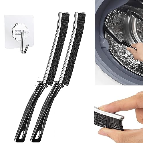YQBFTC 2pcs Spazzola per la Pulizia Delle Fessure con gancio,Hard-bristled Crevice Cleaning Brush...
