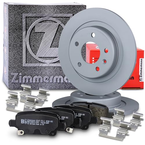 ZIMMERMANN Bremsenset Hinterachse inkl. Sport Bremsscheiben Coat Z Ø 288 mm