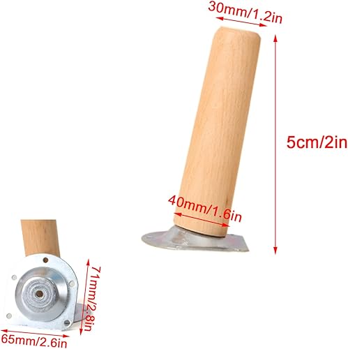 Miniatura 2 de Patas de madera maciza de madera oblicua, patas de mesa de madera de haya, patas de sofá de madera dura, patas de banco de escritorio, pies de