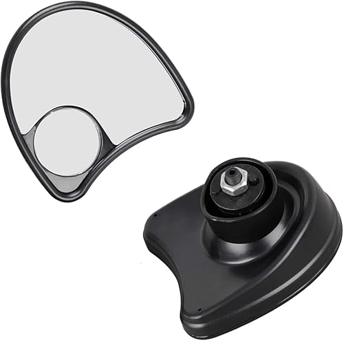Miniatura 4 de Riloer Espejos negros de montaje de carenado, espejo retrovisor de motocicleta, 1996-2013 compatible con Harley Electra Street Glide